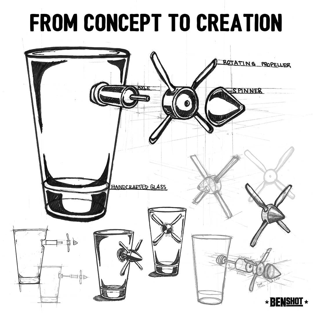 BenShot Propeller Glasses