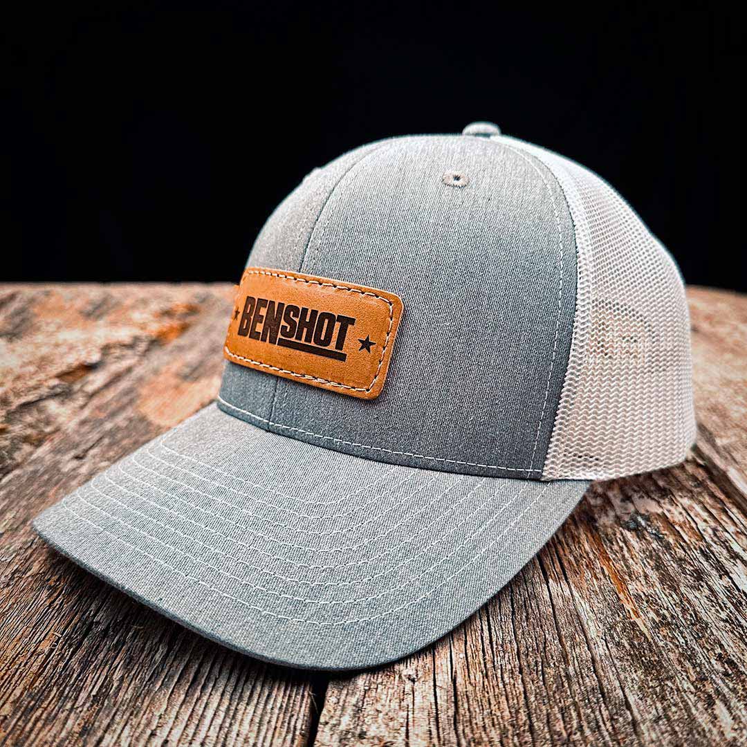 BenShot Snapback Leather Patch Hat