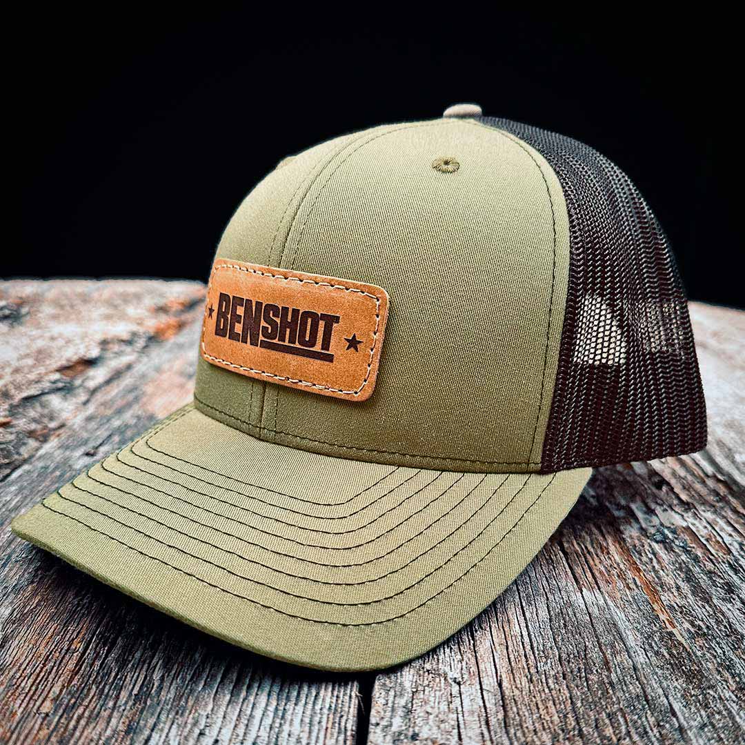 BenShot Snapback Leather Patch Hat