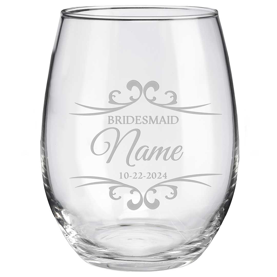 Bridesmaid Wine Glasses
