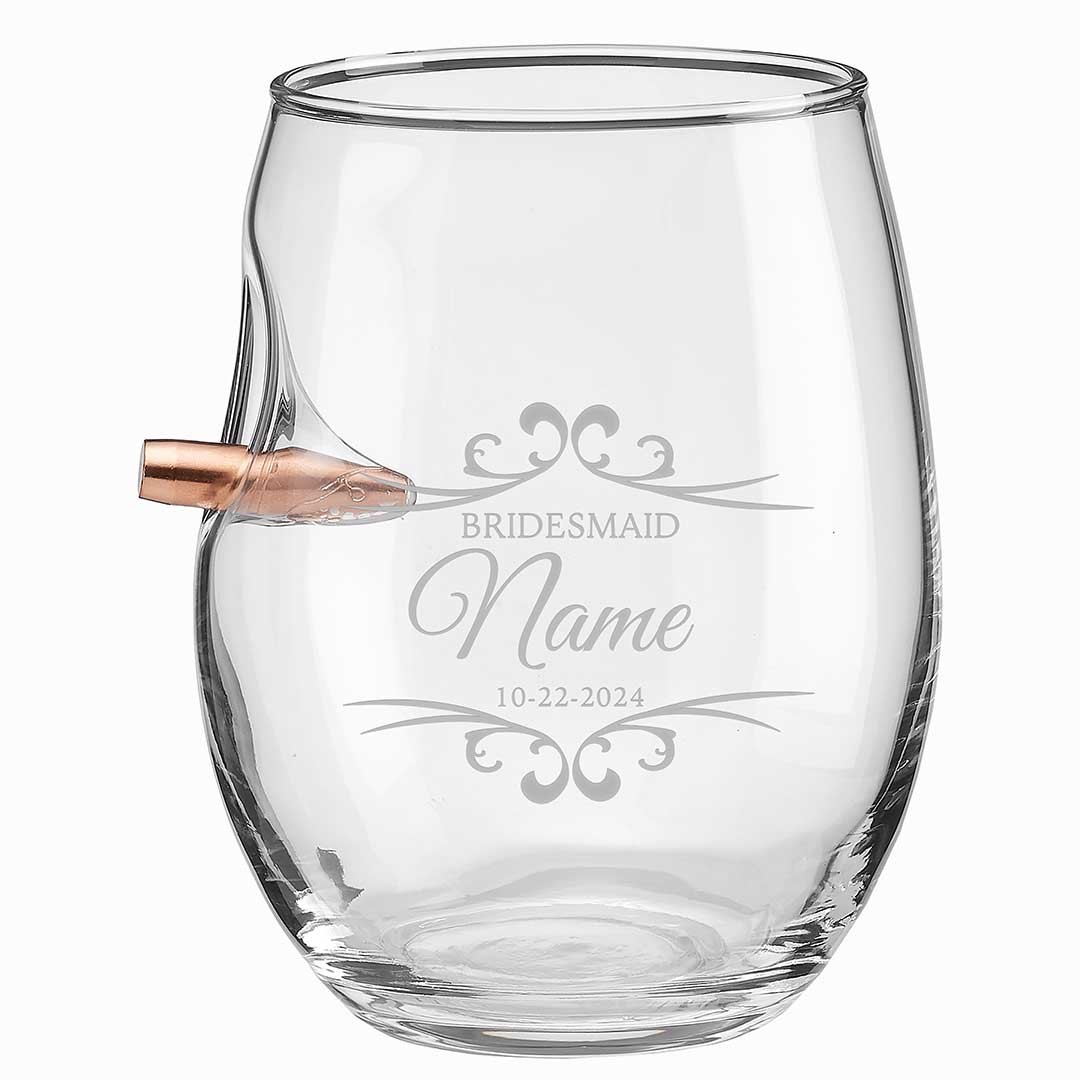 Bridesmaid Wine Glasses