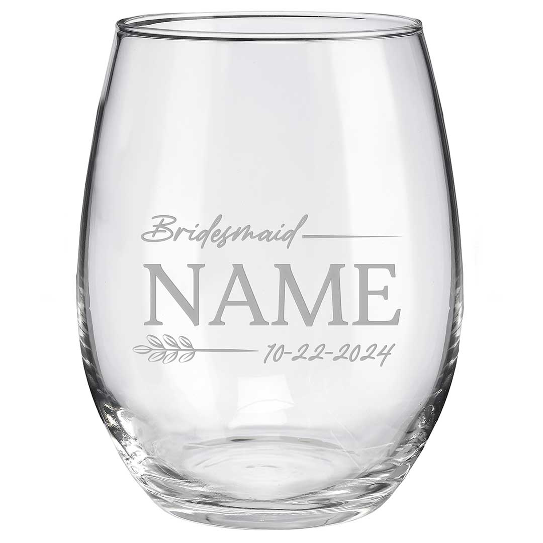 Bridesmaid Wine Glasses