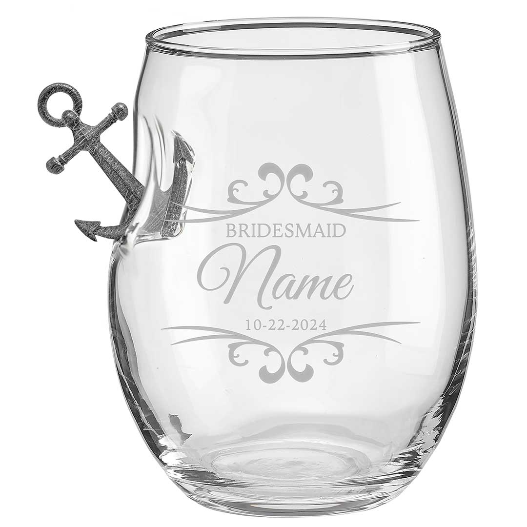 Bridesmaid Wine Glasses