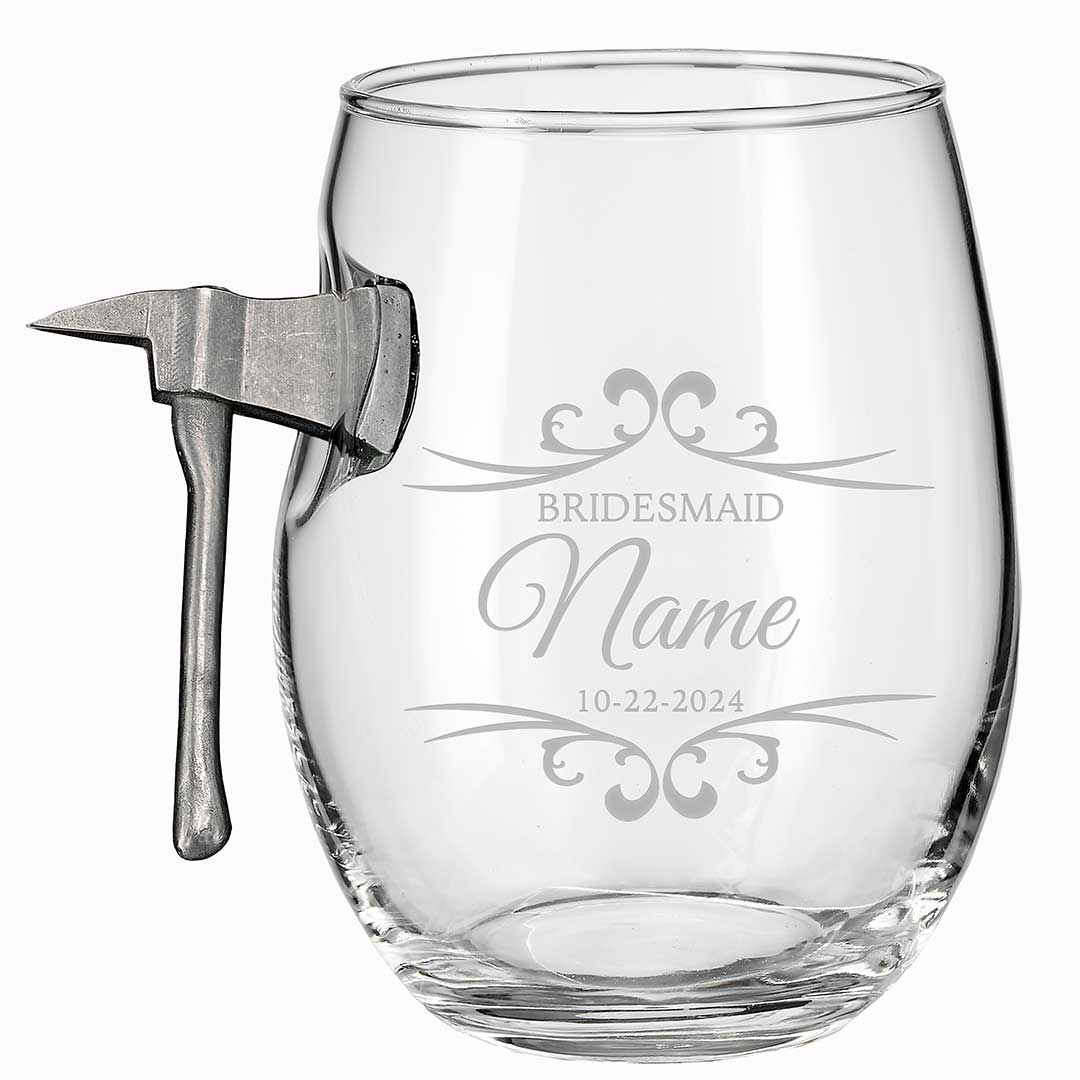 Bridesmaid Wine Glasses
