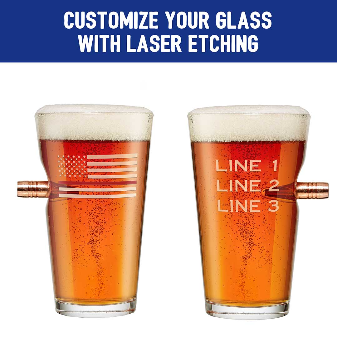 Thin Red Line Pint Glass